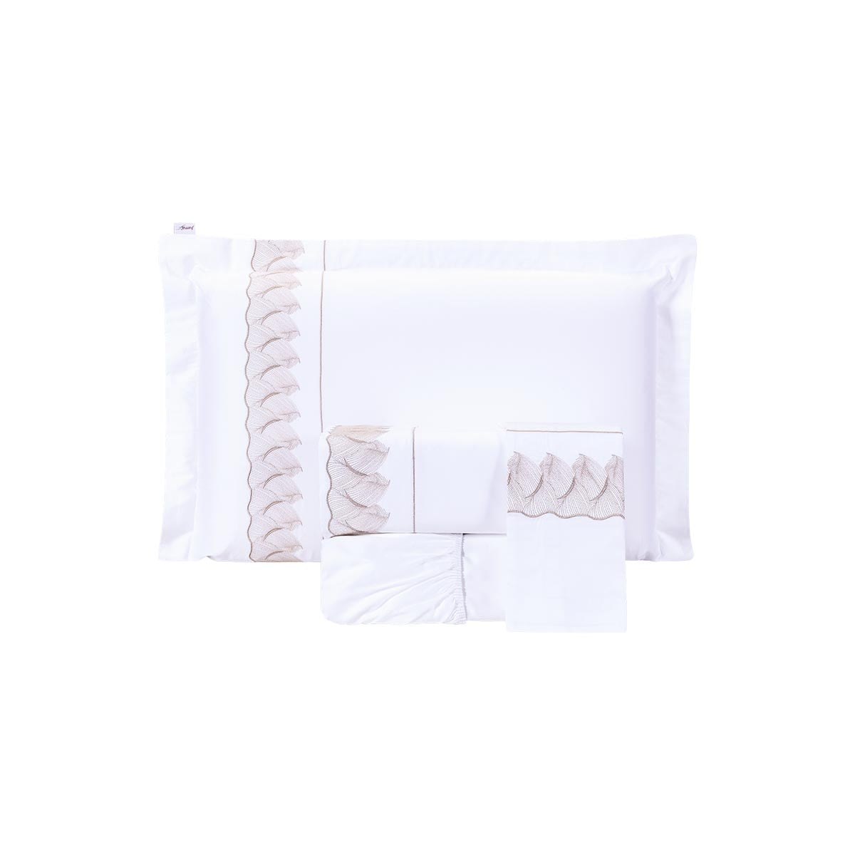 4/7 peças conjunto de cama bordado branco puro algodão rainha rei