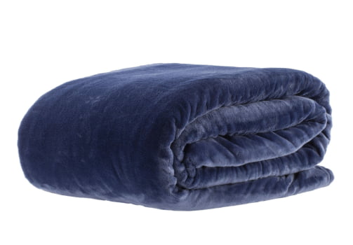 Cobertor Queen Toque de Seda Lumini 300 Corttex - Marinho