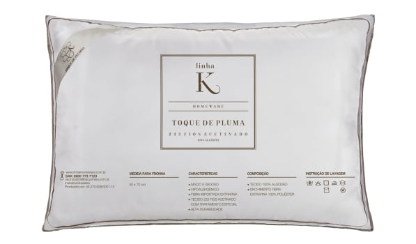 Travesseiro Toque de Plumas Kacyumara 50x70cm